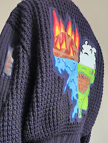 The drawing by my daughter, Mahault, illustrates the desire to contribute to the protection of the planet by consuming differently.