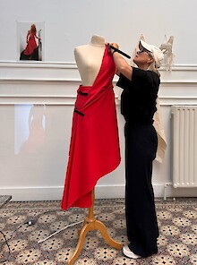 Installing my work at Borgerhub
June 2025 
photo Mieke @belgian_maya